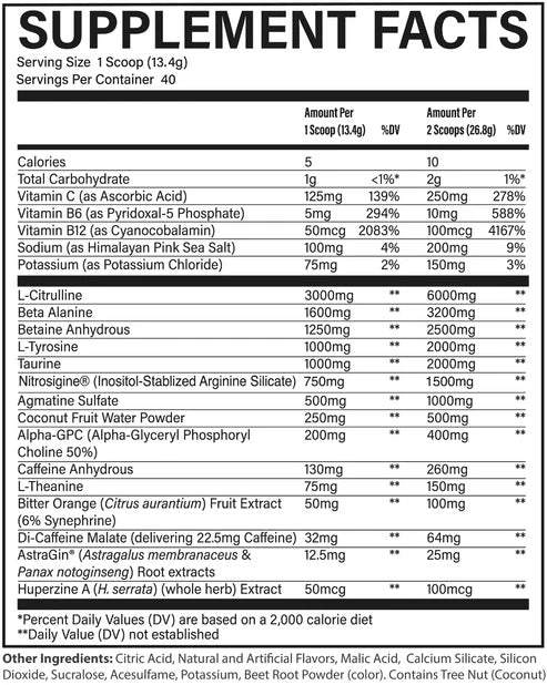 Raw Nutrition CBUM Thavage Pre-Workout Blackberry Lemonade UAE | FORCE