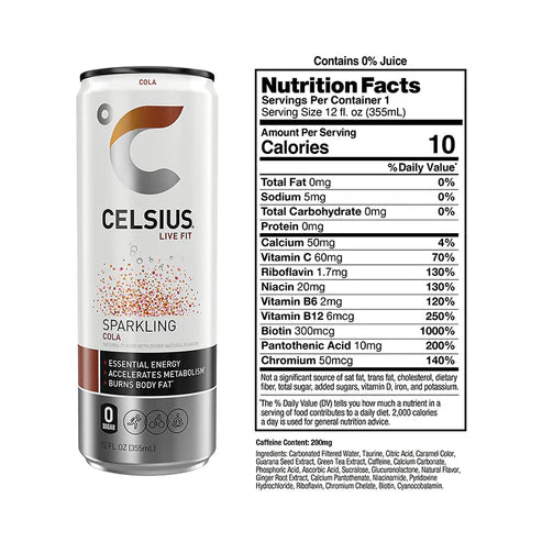 CELSIUS Sparkling Cola Energy Drink 355ml UAE | FORCE