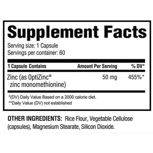 Revive MD Zinc 50mg Immune Support 60 Capsules UAE | FORCE