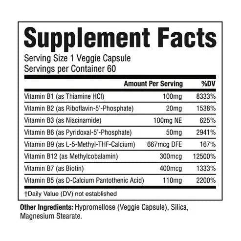 Revive MD B-Complex UAE | 60 Veggie Capsules | FORCE