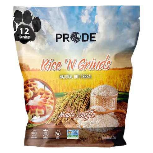 Pride Foods Rice 'N Grinds Maple Waffle 567g Organic Hot Cereal | FORCE