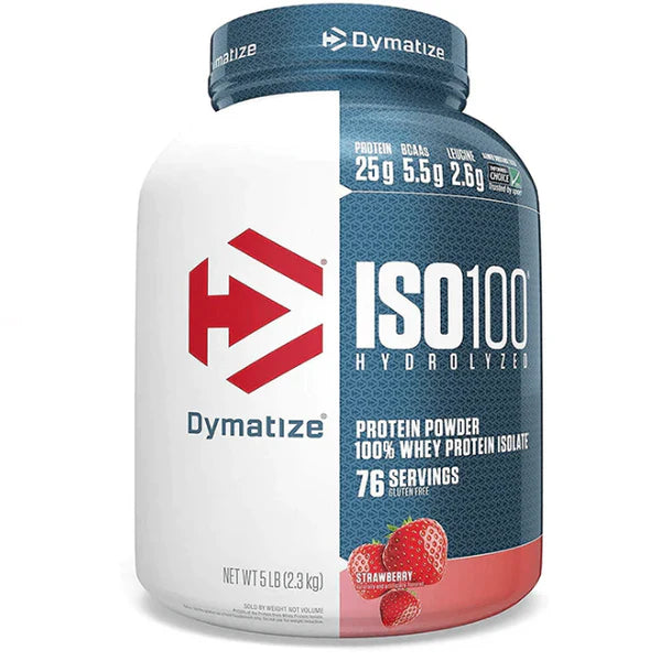 Dymatize ISO100 Strawberry 2.3kg UAE | 100% Whey Isolate | FORCE