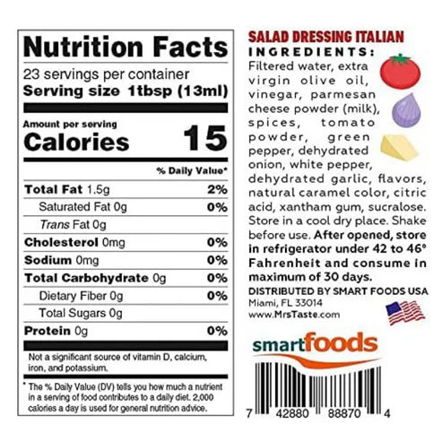 Mrs Taste Fine Herbs Salad Dressing 300ml UAE | Zero Sodium | FORCE