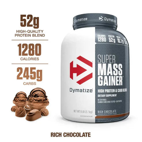Dymatize Super Mass Gainer Rich Chocolate 2.7kg UAE | FORCE