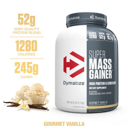 Dymatize Super Mass Gainer 2.7kg UAE | Gourmet Vanilla | FORCE