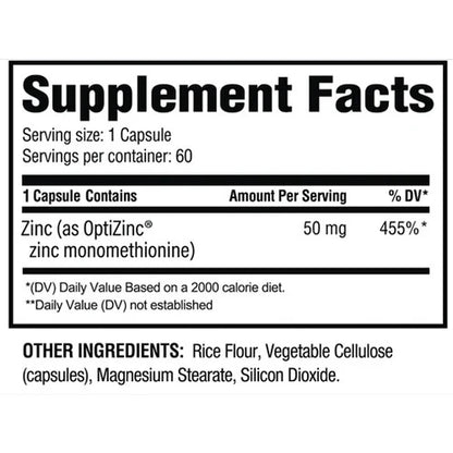 Revive MD Zinc 50mg Immune Support 60 Capsules UAE | FORCE