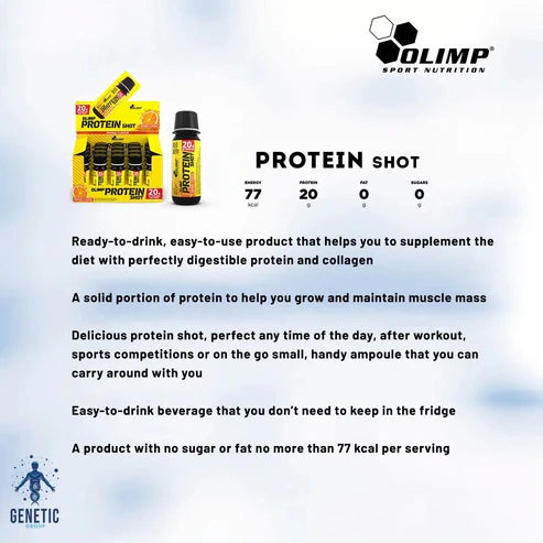 Olimp Protein Shot 20g UAE | 60ml Ready-to-Drink | FORCE