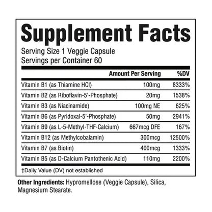 Revive MD B-Complex UAE | 60 Veggie Capsules | FORCE